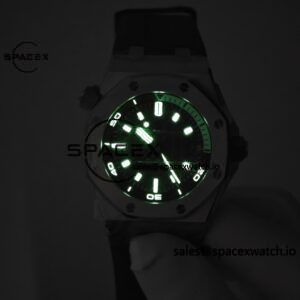 AUDEMARS PIGUET Royal Oak Offshore Submersible 15720, equipped with original grey dial, grey rubber strap, and 4308 integrated movement - Image 32