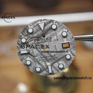 Rolex GMT Master II 126719 BLRO custom real meteorite dial, customized best alternative pointer calendar, plated with 18K white gold, Dandong 3285 integrated movement - Image 6