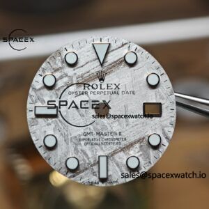 Rolex GMT Master II 126719 BLRO custom real meteorite dial, customized best alternative pointer calendar, plated with 18K white gold, Dandong 3285 integrated movement - Image 8