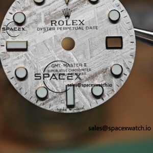 Rolex GMT Master II 126719 BLRO custom real meteorite dial, customized best alternative pointer calendar, plated with 18K white gold, Dandong 3285 integrated movement - Image 9
