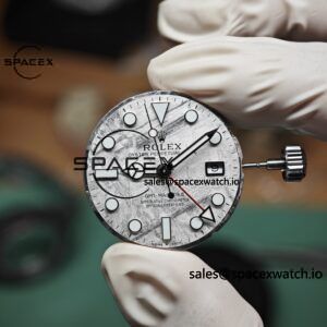 Rolex GMT Master II 126719 BLRO custom real meteorite dial, customized best alternative pointer calendar, plated with 18K white gold, Dandong 3285 integrated movement - Image 11