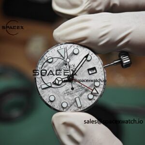 Rolex GMT Master II 126719 BLRO custom real meteorite dial, customized best alternative pointer calendar, plated with 18K white gold, Dandong 3285 integrated movement - Image 12