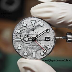 Rolex GMT Master II 126719 BLRO custom real meteorite dial, customized best alternative pointer calendar, plated with 18K white gold, Dandong 3285 integrated movement - Image 13