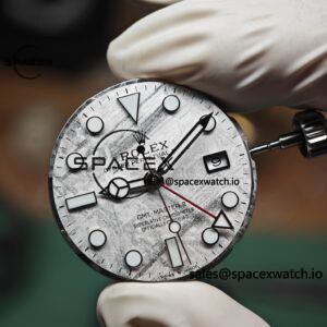 Rolex GMT Master II 126719 BLRO custom real meteorite dial, customized best alternative pointer calendar, plated with 18K white gold, Dandong 3285 integrated movement - Image 14