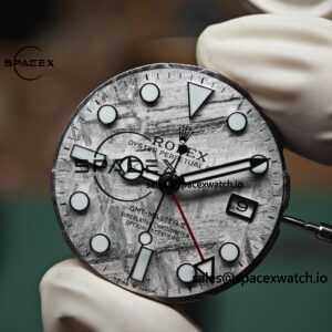 Rolex GMT Master II 126719 BLRO custom real meteorite dial, customized best alternative pointer calendar, plated with 18K white gold, Dandong 3285 integrated movement - Image 15