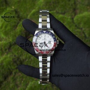 Rolex GMT Master II 126719 BLRO custom real meteorite dial, customized best alternative pointer calendar, plated with 18K white gold, Dandong 3285 integrated movement - Image 19