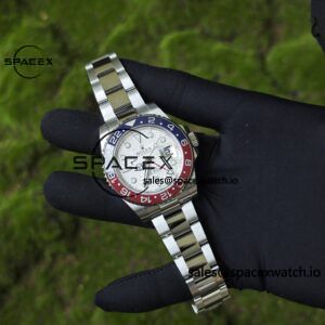 Rolex GMT Master II 126719 BLRO custom real meteorite dial, customized best alternative pointer calendar, plated with 18K white gold, Dandong 3285 integrated movement - Image 20