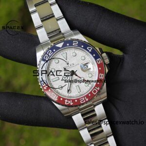 Rolex GMT Master II 126719 BLRO custom real meteorite dial, customized best alternative pointer calendar, plated with 18K white gold, Dandong 3285 integrated movement - Image 23
