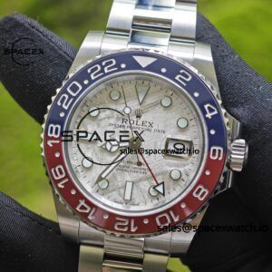 Rolex GMT Master II 126719 BLRO custom real meteorite dial, customized best alternative pointer calendar, plated with 18K white gold, Dandong 3285 integrated movement - Image 25