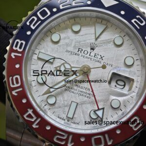 Rolex GMT Master II 126719 BLRO custom real meteorite dial, customized best alternative pointer calendar, plated with 18K white gold, Dandong 3285 integrated movement - Image 29