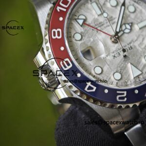 Rolex GMT Master II 126719 BLRO custom real meteorite dial, customized best alternative pointer calendar, plated with 18K white gold, Dandong 3285 integrated movement - Image 31