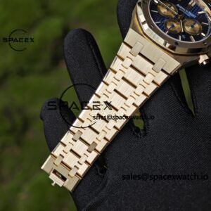 Customized AP26331BA blue dial, German CNC technology 1:1 customized 18K pure gold case strap, GENFP1185 movement, customized best substitute dial, hands, calendar, perfectly restoring GEN effect - Image 19
