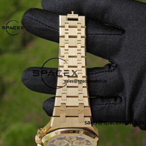 Customized AP26331BA blue dial, German CNC technology 1:1 customized 18K pure gold case strap, GENFP1185 movement, customized best substitute dial, hands, calendar, perfectly restoring GEN effect - Image 22