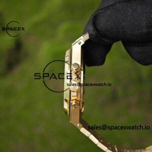 Customized AP26331BA blue dial, German CNC technology 1:1 customized 18K pure gold case strap, GENFP1185 movement, customized best substitute dial, hands, calendar, perfectly restoring GEN effect - Image 14
