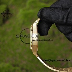 Customized AP26331BA blue dial, German CNC technology 1:1 customized 18K pure gold case strap, GENFP1185 movement, customized best substitute dial, hands, calendar, perfectly restoring GEN effect - Image 15