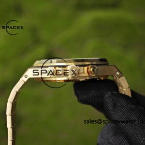 Customized AP26331BA blue dial, German CNC technology 1:1 customized 18K pure gold case strap, GENFP1185 movement, customized best substitute dial, hands, calendar, perfectly restoring GEN effect - Image 17