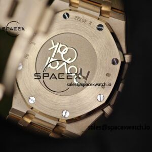 Customized AP26331BA blue dial, German CNC technology 1:1 customized 18K pure gold case strap, GENFP1185 movement, customized best substitute dial, hands, calendar, perfectly restoring GEN effect - Image 18