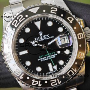 Rolex GMT Master II 126710 modified genuine black/color ceramic bezel, dial, hands, calendar, crystal, crown six genuine accessories, Dandong 3285 movement - Image 16