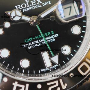 Rolex GMT Master II 126710 modified genuine black/color ceramic bezel, dial, hands, calendar, crystal, crown six genuine accessories, Dandong 3285 movement - Image 18