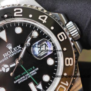 Rolex GMT Master II 126710 modified genuine black/color ceramic bezel, dial, hands, calendar, crystal, crown six genuine accessories, Dandong 3285 movement - Image 19