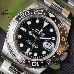 Rolex GMT Master II 126710 modified genuine black/color ceramic bezel, dial, hands, calendar, crystal, crown six genuine accessories, Dandong 3285 movement - Image 22