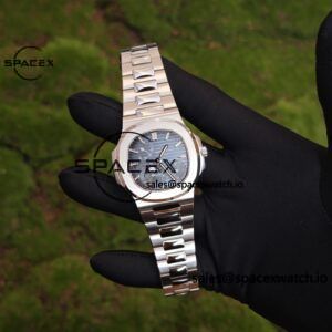 (Top Customization) Patek Philippe Nautilus 5712 Improved Best Alternative Gradient Blue Dial, Replacing Moon Phase, 1:1 Customized Case and Strap with Secondary Polishing and Grinding, ACE240 Integrated Movement - Image 3
