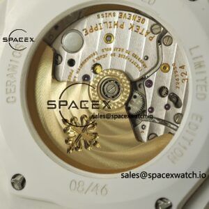 AET Patek Philippe 5711 white ceramic, original data 1:1 customized high-end white ceramic case and strap, customized best alternative white dial, hands, calendar, equipped with ACE324 integrated movement. - Image 22