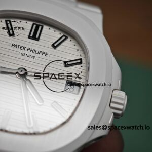 AET Patek Philippe 5711 white ceramic, original data 1:1 customized high-end white ceramic case and strap, customized best alternative white dial, hands, calendar, equipped with ACE324 integrated movement. - Image 39
