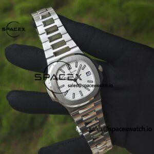 (Top customization) Patek Philippe 5711/1A Snow Mountain White, original data 1:1 customized case and strap, customized best alternative representative plate, pointer, calendar, and ACE324 integrated movement, - Image 3