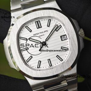 (Top customization) Patek Philippe 5711/1A Snow Mountain White, original data 1:1 customized case and strap, customized best alternative representative plate, pointer, calendar, and ACE324 integrated movement, - Image 8