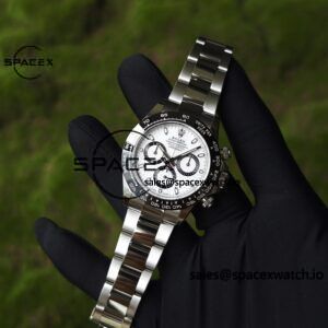 Rolex Daytona 116500 Panda, custom imported dial, hands, and ceramic bezel. The case and strap have undergone secondary polishing and chamfering, and are equipped with the highly stable Dandong 4130 integrated movement - Image 4