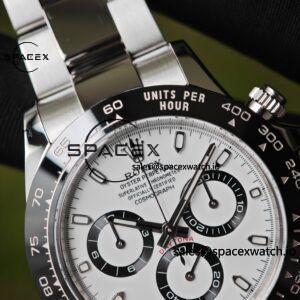 Rolex Daytona 116500 Panda, custom imported dial, hands, and ceramic bezel. The case and strap have undergone secondary polishing and chamfering, and are equipped with the highly stable Dandong 4130 integrated movement - Image 11