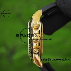 Rolex Daytona 116518 Yuwen Le custom 1:1 best gold dial, best alternative pointer, 18K original color gold-plated case buckle, Oysterflex strap, Dandong 4130 movement - Image 15