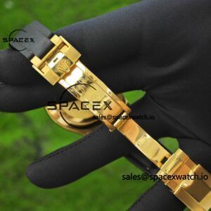 Rolex Daytona 116518 Yuwen Le custom 1:1 best gold dial, best alternative pointer, 18K original color gold-plated case buckle, Oysterflex strap, Dandong 4130 movement - Image 19