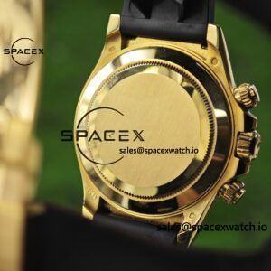 Rolex Daytona 116518 Yuwen Le custom 1:1 best gold dial, best alternative pointer, 18K original color gold-plated case buckle, Oysterflex strap, Dandong 4130 movement - Image 17