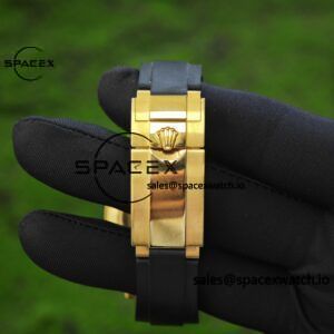 Rolex Daytona 116518 Yuwen Le custom 1:1 best gold dial, best alternative pointer, 18K original color gold-plated case buckle, Oysterflex strap, Dandong 4130 movement - Image 20