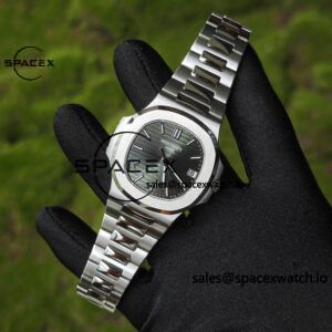 (Advanced customization) Patek Philippe 5711 green dial, customized best alternative dial pointer calendar, German CNC technology 1:1 customized 316L stainless steel case, strap, customized 18K pure gold automatic tourbillon PPM324 integrated movement - Image 4