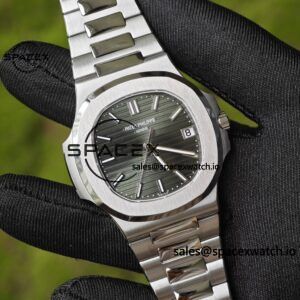 (Advanced customization) Patek Philippe 5711 green dial, customized best alternative dial pointer calendar, German CNC technology 1:1 customized 316L stainless steel case, strap, customized 18K pure gold automatic tourbillon PPM324 integrated movement - Image 6