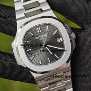 (Advanced customization) Patek Philippe 5711 green dial, customized best alternative dial pointer calendar, German CNC technology 1:1 customized 316L stainless steel case, strap, customized 18K pure gold automatic tourbillon PPM324 integrated movement - Image 9