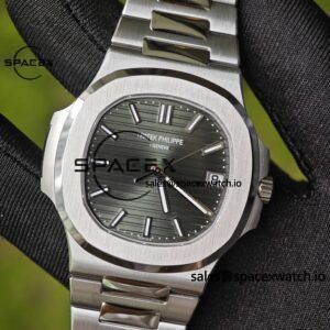 (Advanced customization) Patek Philippe 5711 green dial, customized best alternative dial pointer calendar, German CNC technology 1:1 customized 316L stainless steel case, strap, customized 18K pure gold automatic tourbillon PPM324 integrated movement - Image 10