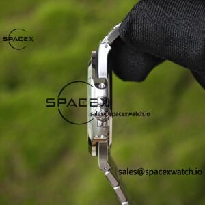 (Advanced customization) Patek Philippe 5711 green dial, customized best alternative dial pointer calendar, German CNC technology 1:1 customized 316L stainless steel case, strap, customized 18K pure gold automatic tourbillon PPM324 integrated movement - Image 16