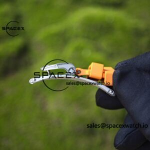 Richard Mille RM35-02 Orange, Customized Parmigiani Movement, Customized Imported Carbon Fiber Case, Paired with Orange Imported Natural Rubber Strap, 1:1 Customized Titanium Buckle - Image 21