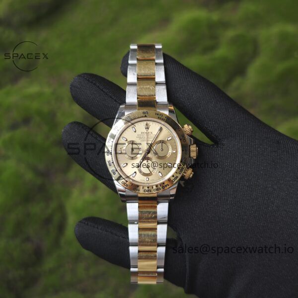 Rolex Daytona 116503 modified GEN dial pointer mirror outer ring crown case strap genuine seven piece set, Dandong 4130 movement - Image 2