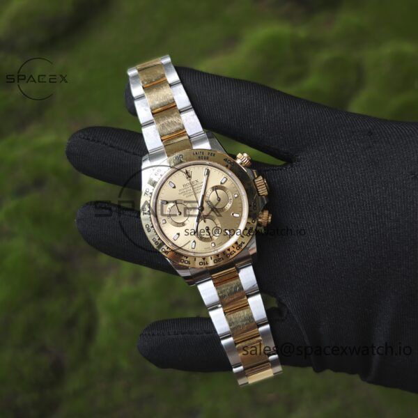 Rolex Daytona 116503 modified GEN dial pointer mirror outer ring crown case strap genuine seven piece set, Dandong 4130 movement - Image 3