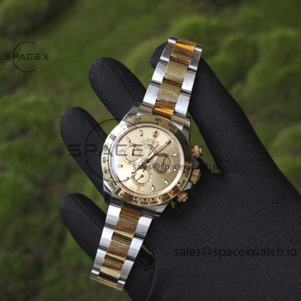 Rolex Daytona 116503 modified GEN dial pointer mirror outer ring crown case strap genuine seven piece set, Dandong 4130 movement - Image 4