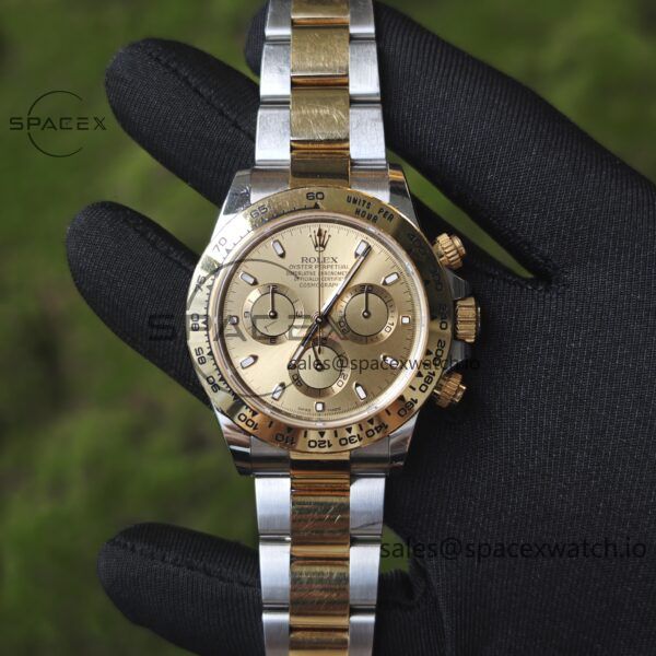 Rolex Daytona 116503 modified GEN dial pointer mirror outer ring crown case strap genuine seven piece set, Dandong 4130 movement - Image 5