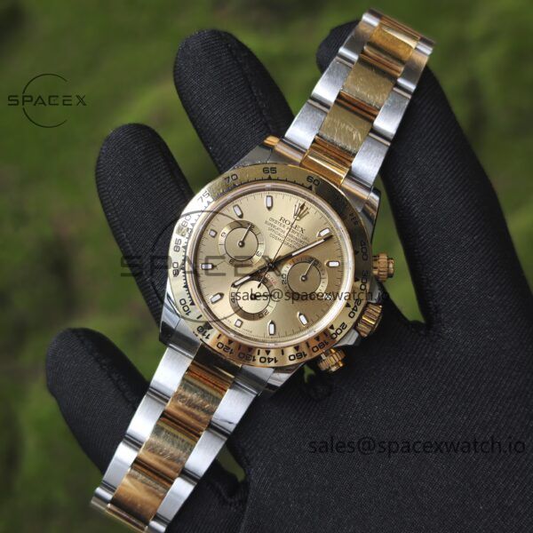 Rolex Daytona 116503 modified GEN dial pointer mirror outer ring crown case strap genuine seven piece set, Dandong 4130 movement - Image 7