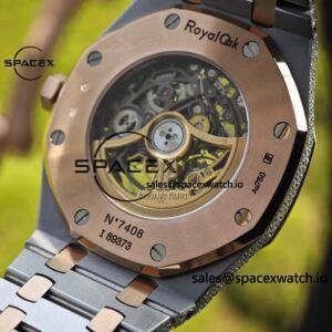 Customized full diamond AP Royal Oak 15407, the entire watch is handmade with moissanite diamonds, and the case and strap have undergone secondary polishing. 3132 integrated movement - Image 13