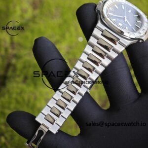 (Regular customization) Patek Philippe 5711 green dial, diamond bezel, customized best alternative dial pointer calendar, German CNC technology 1:1 customized 316L stainless steel case and strap, hand inlaid diamond bezel, Dandong 324 integrated movement - Image 14
