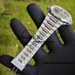 (Regular customization) Patek Philippe 5711 green dial, diamond bezel, customized best alternative dial pointer calendar, German CNC technology 1:1 customized 316L stainless steel case and strap, hand inlaid diamond bezel, Dandong 324 integrated movement - Image 15